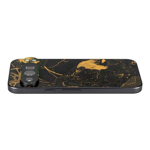Black and Gold Scattered Marble Pixel 9 Pro XL Skin